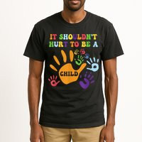 Child Abuse Awareness Groovy It Shouldn't Hurt To Be A Child Tall T-Shirt