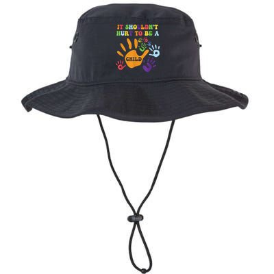 Child Abuse Awareness Groovy It Shouldn't Hurt To Be A Child Bucket Hat