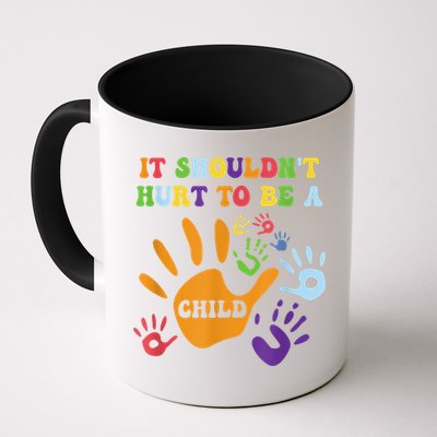 Child Abuse Awareness Groovy It Shouldn't Hurt To Be A Child Mug