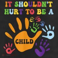 Child Abuse Awareness Groovy It Shouldn't Hurt To Be A Child Beanie