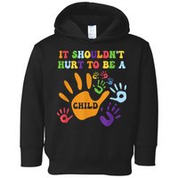 Child Abuse Awareness Groovy It Shouldn't Hurt To Be A Child Toddler Hoodie