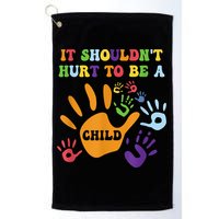 Child Abuse Awareness Groovy It Shouldn't Hurt To Be A Child Golf Towel