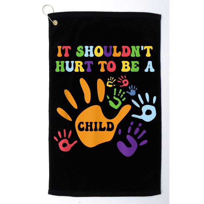 Child Abuse Awareness Groovy It Shouldn't Hurt To Be A Child Golf Towel