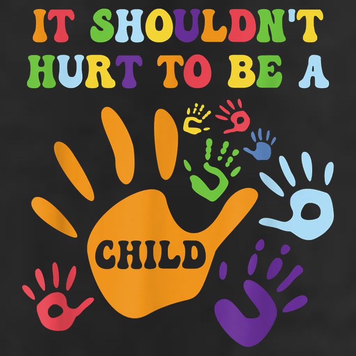Child Abuse Awareness Groovy It Shouldn't Hurt To Be A Child Golf Towel