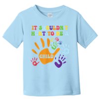 Child Abuse Awareness Groovy It Shouldn't Hurt To Be A Child Toddler T-Shirt