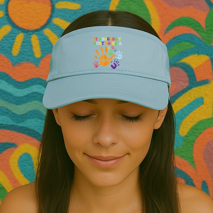 Child Abuse Awareness Groovy It Shouldn't Hurt To Be A Child Visor