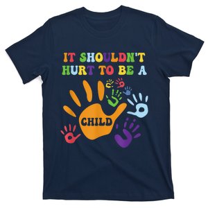 Child Abuse Awareness Groovy It Shouldn't Hurt To Be A Child T-Shirt