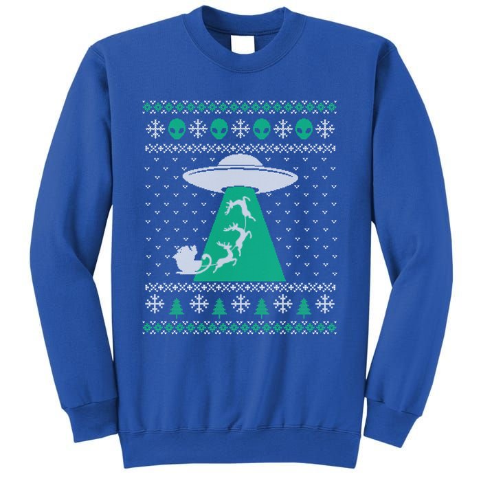 Christmas Alien Abduction Santa Sleigh And Reindeer Xmas Meaningful Gift Sweatshirt