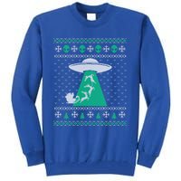 Christmas Alien Abduction Santa Sleigh And Reindeer Xmas Meaningful Gift Tall Sweatshirt