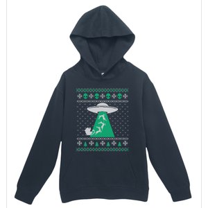 Christmas Alien Abduction Santa Sleigh And Reindeer Xmas Meaningful Gift Urban Pullover Hoodie