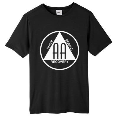 Classic Alcoholics Anonymous Logo Slogan Aa Na Sober Tall Fusion ChromaSoft Performance T-Shirt