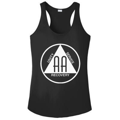 Classic Alcoholics Anonymous Logo Slogan Aa Na Sober Ladies PosiCharge Competitor Racerback Tank