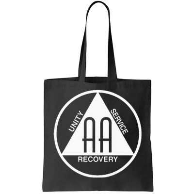 Classic Alcoholics Anonymous Logo Slogan Aa Na Sober Tote Bag