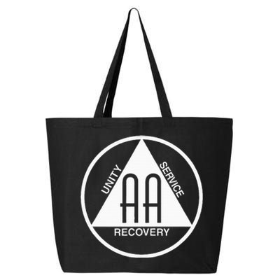 Classic Alcoholics Anonymous Logo Slogan Aa Na Sober 25L Jumbo Tote