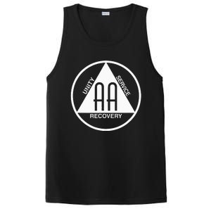 Classic Alcoholics Anonymous Logo Slogan Aa Na Sober PosiCharge Competitor Tank