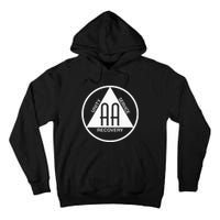 Classic Alcoholics Anonymous Logo Slogan Aa Na Sober Tall Hoodie