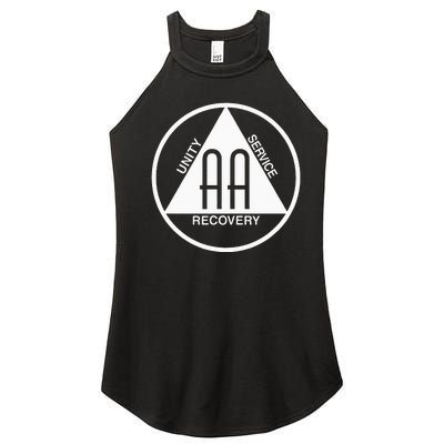 Classic Alcoholics Anonymous Logo Slogan Aa Na Sober Women’s Perfect Tri Rocker Tank