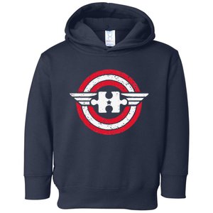 Captain Autism Awareness Superhero Toddler Hoodie