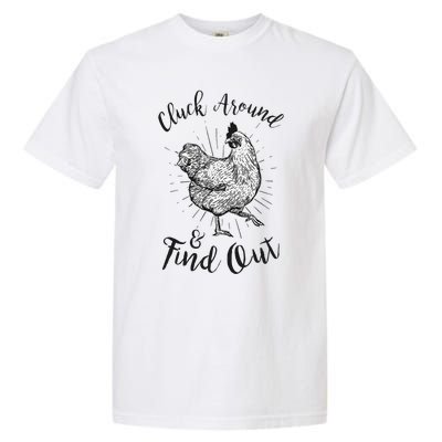 Cluck Around And Find Out Funny Chicken Farmer Garment-Dyed Heavyweight T-Shirt