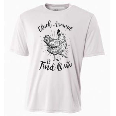 Cluck Around And Find Out Funny Chicken Farmer Cooling Performance Crew T-Shirt