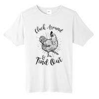 Cluck Around And Find Out Funny Chicken Farmer Tall Fusion ChromaSoft Performance T-Shirt