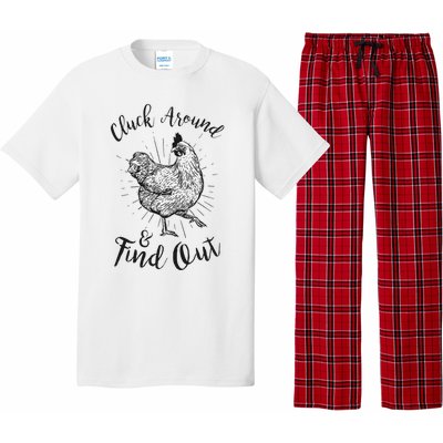 Cluck Around And Find Out Funny Chicken Farmer Pajama Set