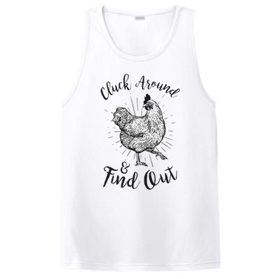 Cluck Around And Find Out Funny Chicken Farmer PosiCharge Competitor Tank