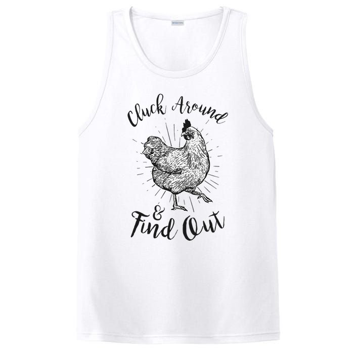 Cluck Around And Find Out Funny Chicken Farmer PosiCharge Competitor Tank