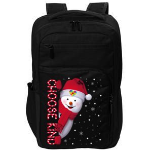 Christmas Autism Awareness Gift Choose Kind Snow Xmas Cute Gift Impact Tech Backpack