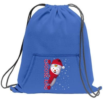 Christmas Autism Awareness Gift Choose Kind Snow Xmas Cute Gift Sweatshirt Cinch Pack Bag