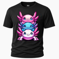 Cute Axolotls Anime Kawaii Axolotl Cooling Performance Crew T-Shirt