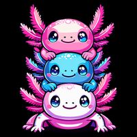 Cute Axolotls Anime Kawaii Axolotl Cooling Performance Crew T-Shirt