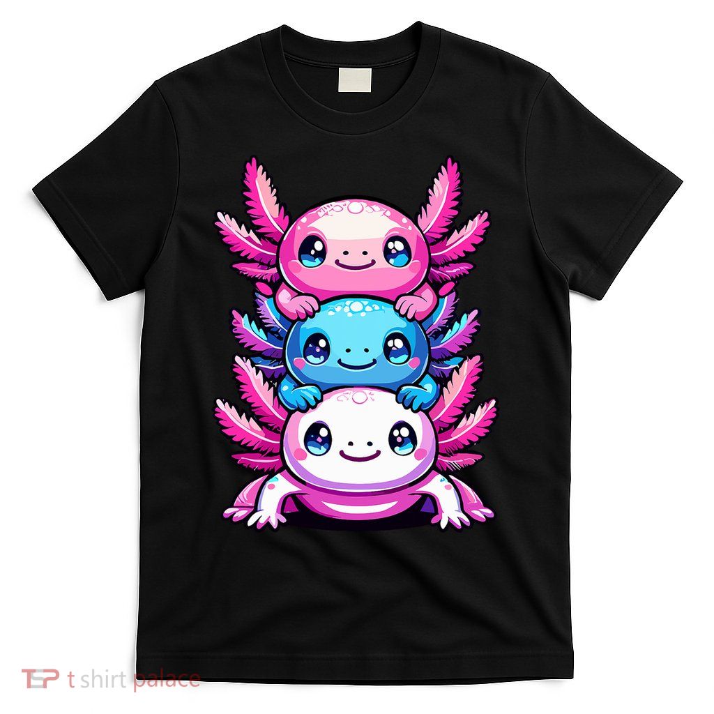 Cute Axolotls Anime Kawaii Axolotl T-Shirt