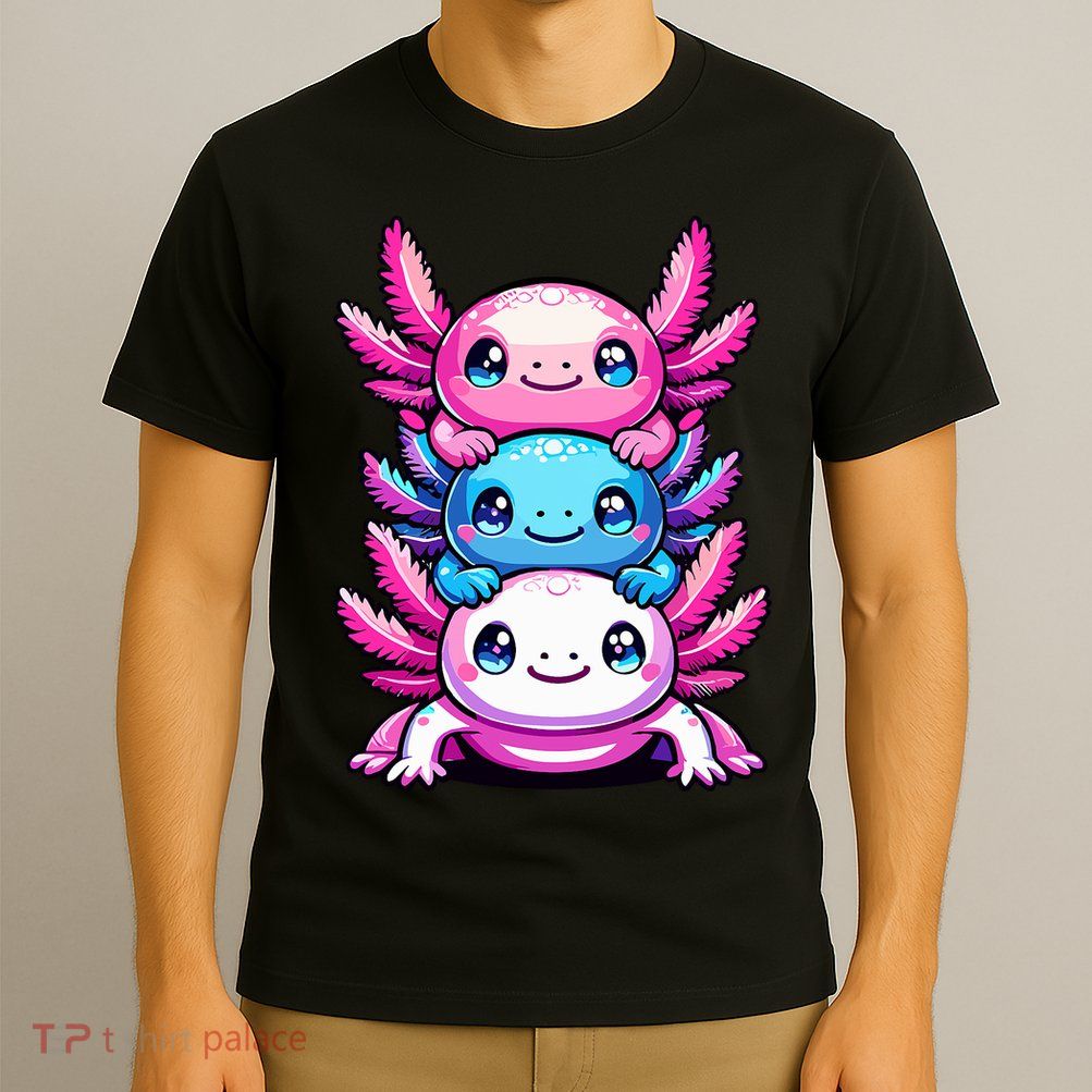 Cute Axolotls Anime Kawaii Axolotl T-Shirt
