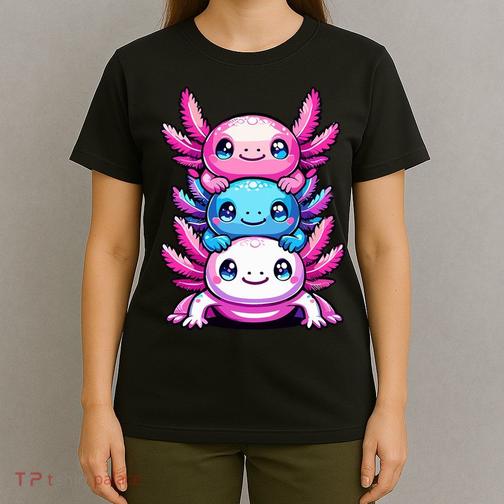 Cute Axolotls Anime Kawaii Axolotl T-Shirt