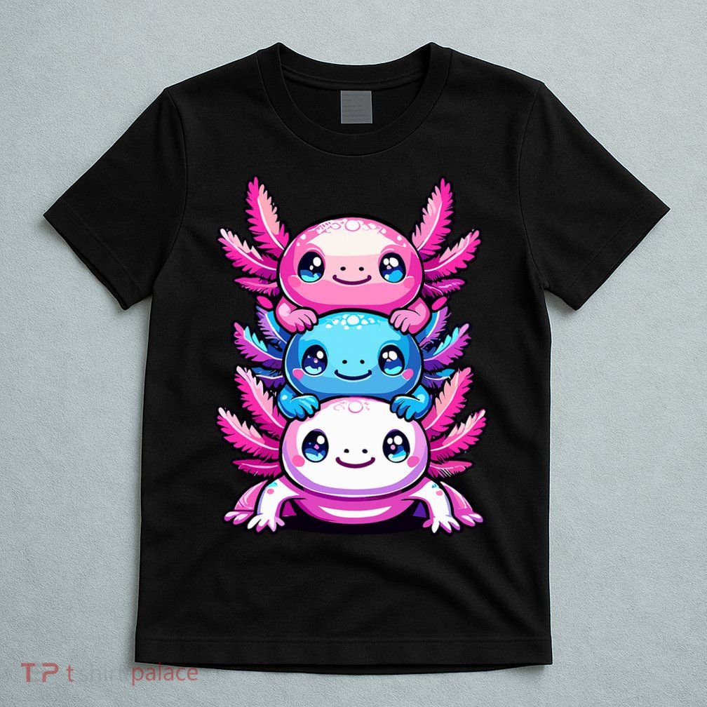 Cute Axolotls Anime Kawaii Axolotl T-Shirt