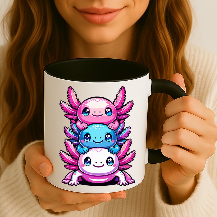 Cute Axolotls Anime Kawaii Axolotl Mug