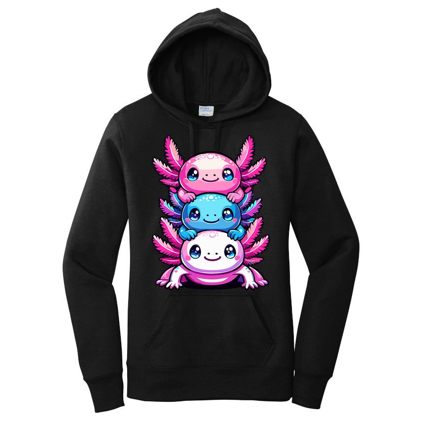 Cute Axolotls Anime Kawaii Axolotl Women's Pullover Hoodie
