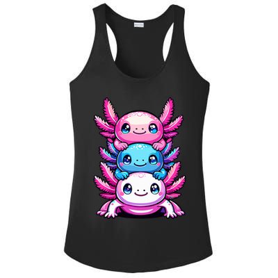 Cute Axolotls Anime Kawaii Axolotl Ladies PosiCharge Competitor Racerback Tank