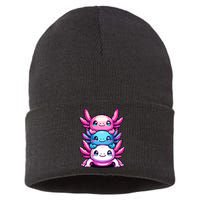Cute Axolotls Anime Kawaii Axolotl Sustainable Knit Beanie