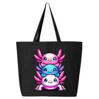 Cute Axolotls Anime Kawaii Axolotl 25L Jumbo Tote