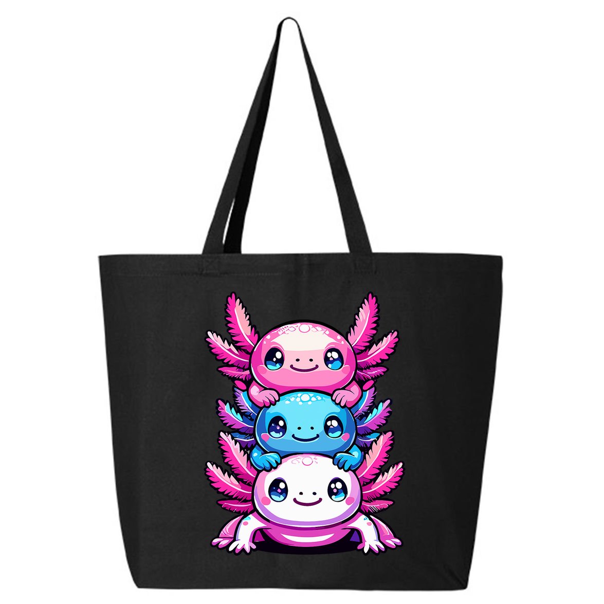 Cute Axolotls Anime Kawaii Axolotl 25L Jumbo Tote