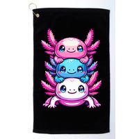 Cute Axolotls Anime Kawaii Axolotl Golf Towel