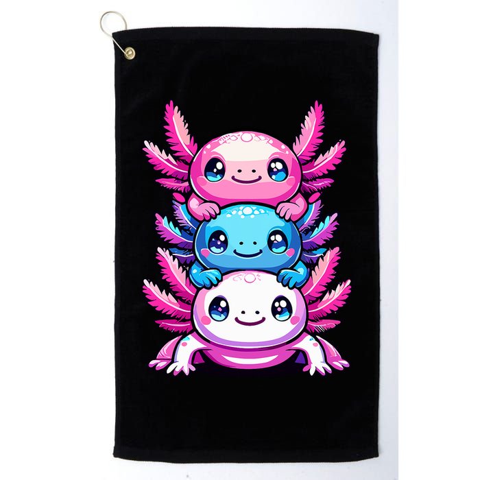 Cute Axolotls Anime Kawaii Axolotl Golf Towel