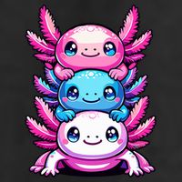 Cute Axolotls Anime Kawaii Axolotl Golf Towel