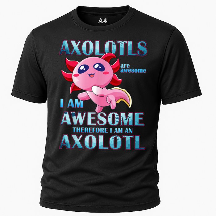 Cute Axolotl Axolotls Are Awesome Plush Pets Girls Boy Cooling Performance Crew T-Shirt