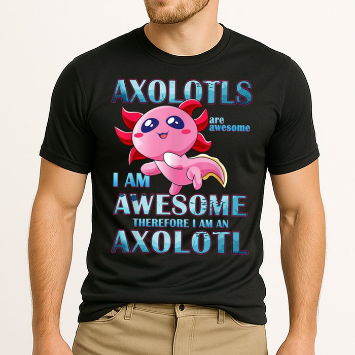 Cute Axolotl Axolotls Are Awesome Plush Pets Girls Boy Cooling Performance Crew T-Shirt
