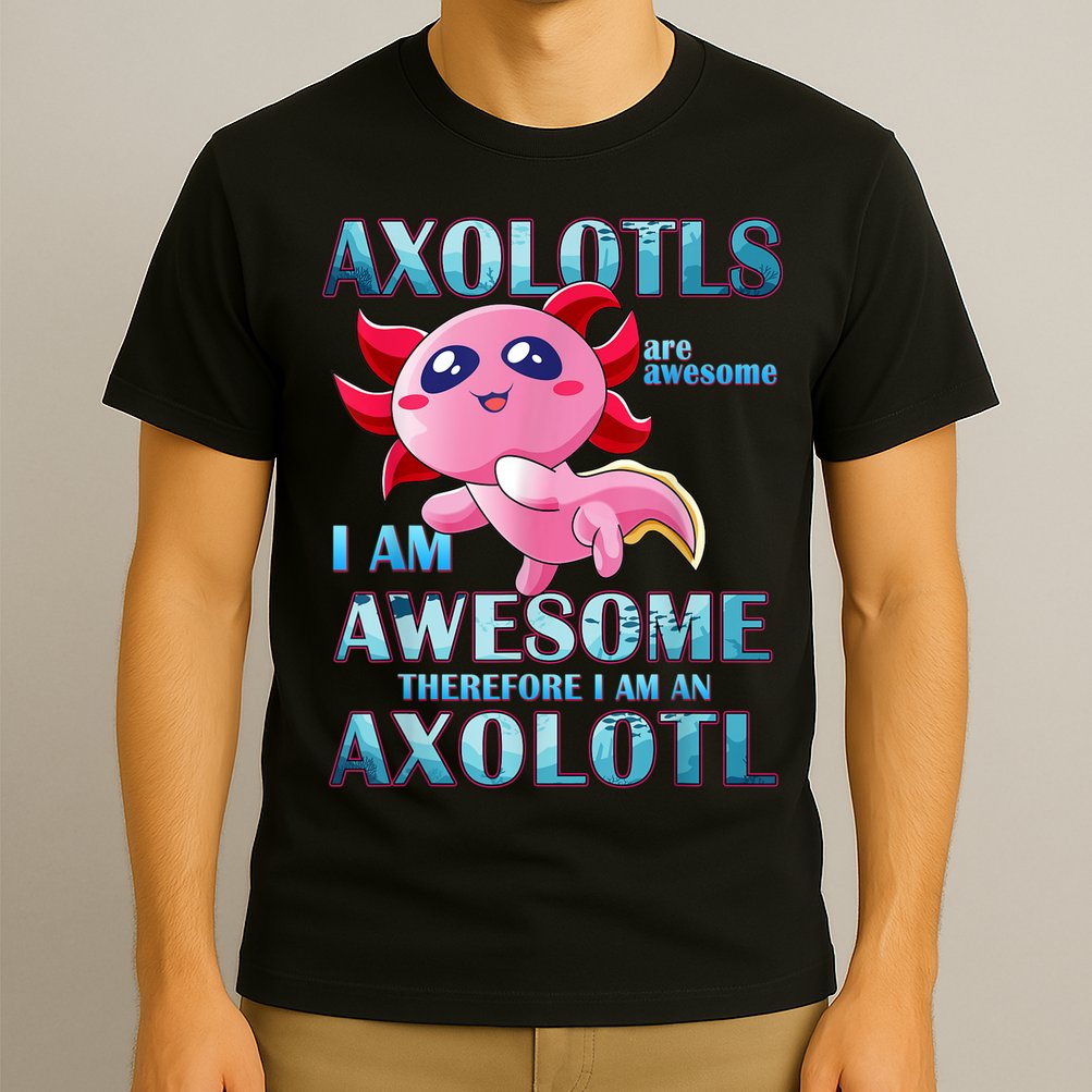 Cute Axolotl Axolotls Are Awesome Plush Pets Girls Boy T-Shirt