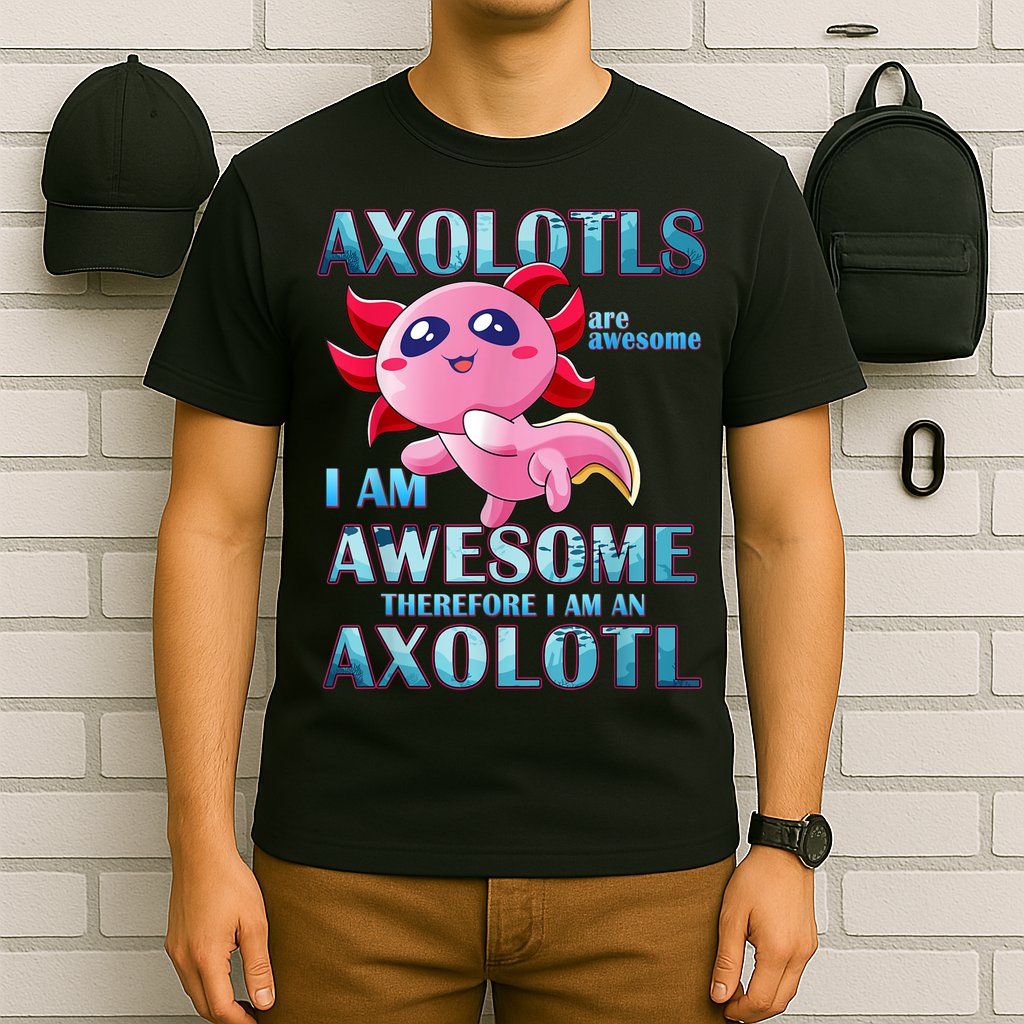 Cute Axolotl Axolotls Are Awesome Plush Pets Girls Boy T-Shirt