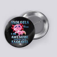Cute Axolotl Axolotls Are Awesome Plush Pets Girls Boy Button